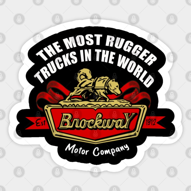 Brockway Motor Company // 1912 Retro Sticker by Kiranamaraya